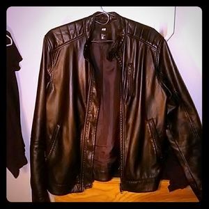 Faux black Leather Jacket